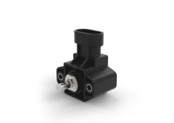 GR3P - Sensore angolare singolo giro a effetto hall con albero e connettore AMP Superseal 3P